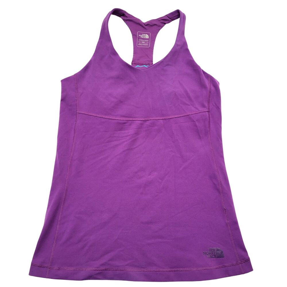 The North Face Tank Top Women's Medium Purple Racerback Vapor Wick Built-In Bra